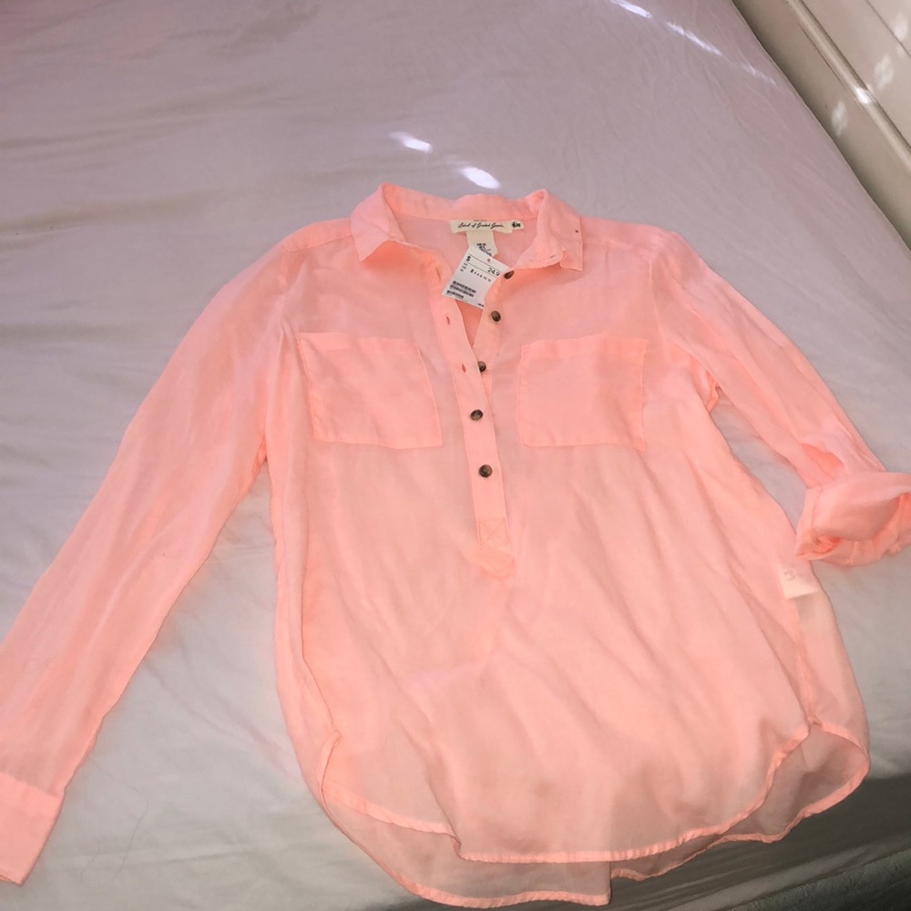 H&M coral top